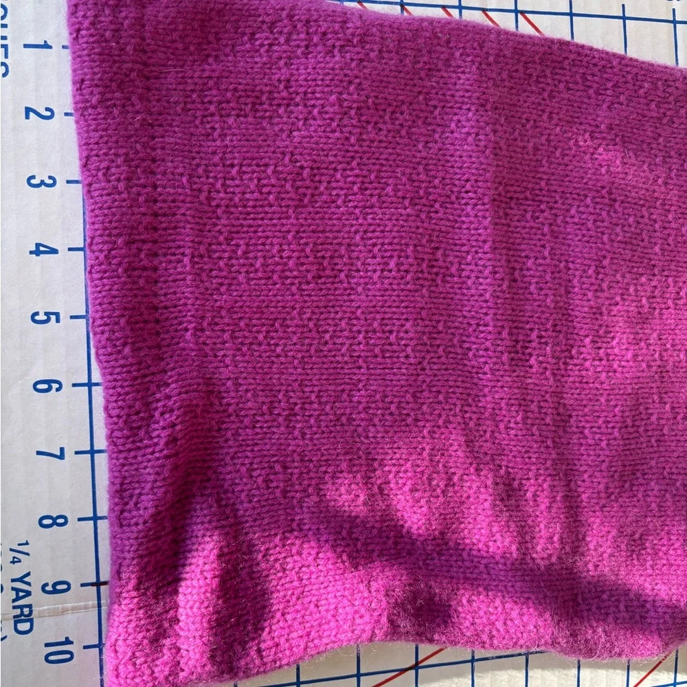 100% Cashmere Nordstrom Infinity Scarf Raspberry Pink Loop Luxury Knit